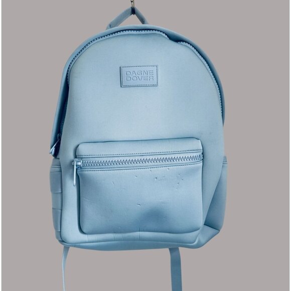 Dagne Dover Dakota Large Laptop Backpack in Daylight Pale Blue Color - Picture 2 of 10